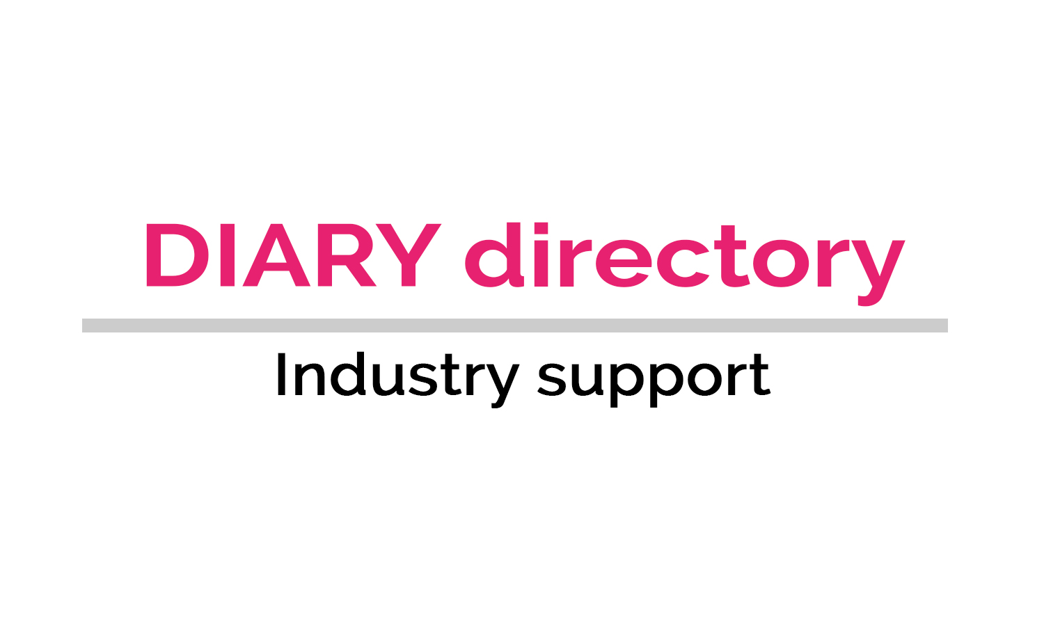 DIARY directory Industry Support